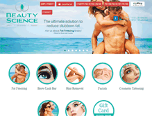 Tablet Screenshot of beautyscience.com.au